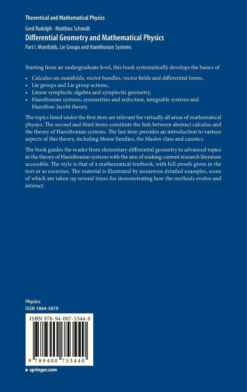 Rückseitencover Differential Geometry and Mathematical Physics