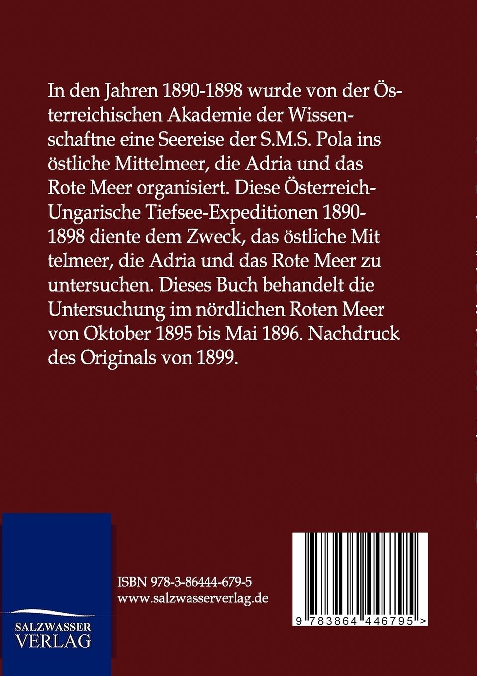 Rückseitencover Expedition S. M. Schiff "Pola" in das Rote Meer