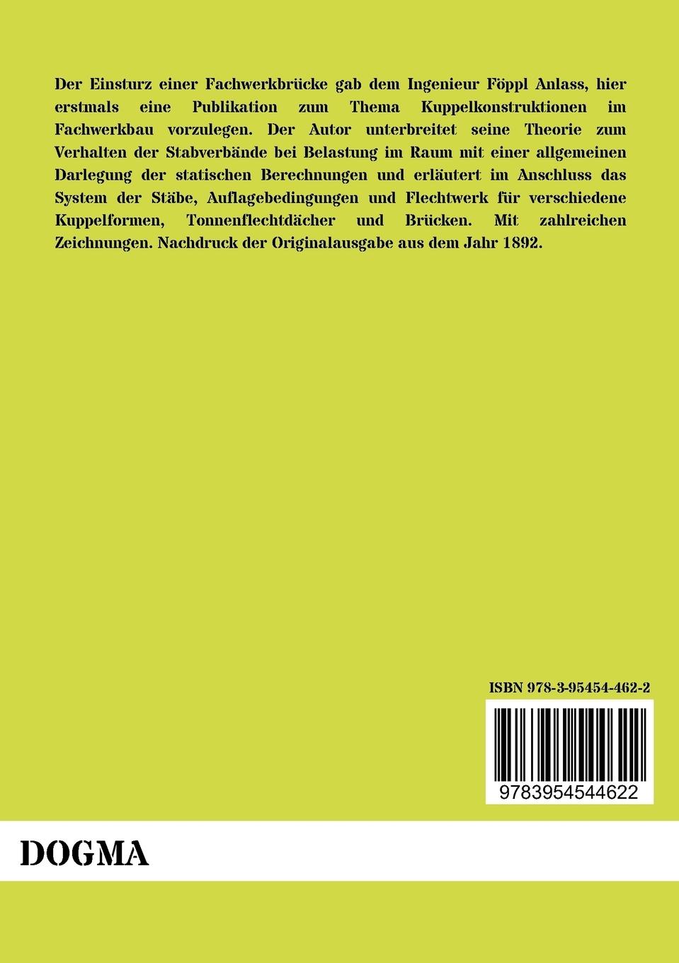 Rückseitencover Das Fachwerk im Raum