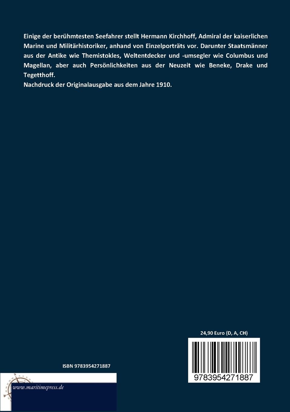 Rückseitencover Seehelden und Admirale