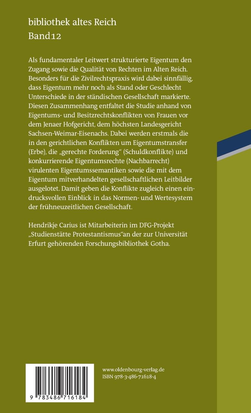Rückseitencover Recht durch Eigentum