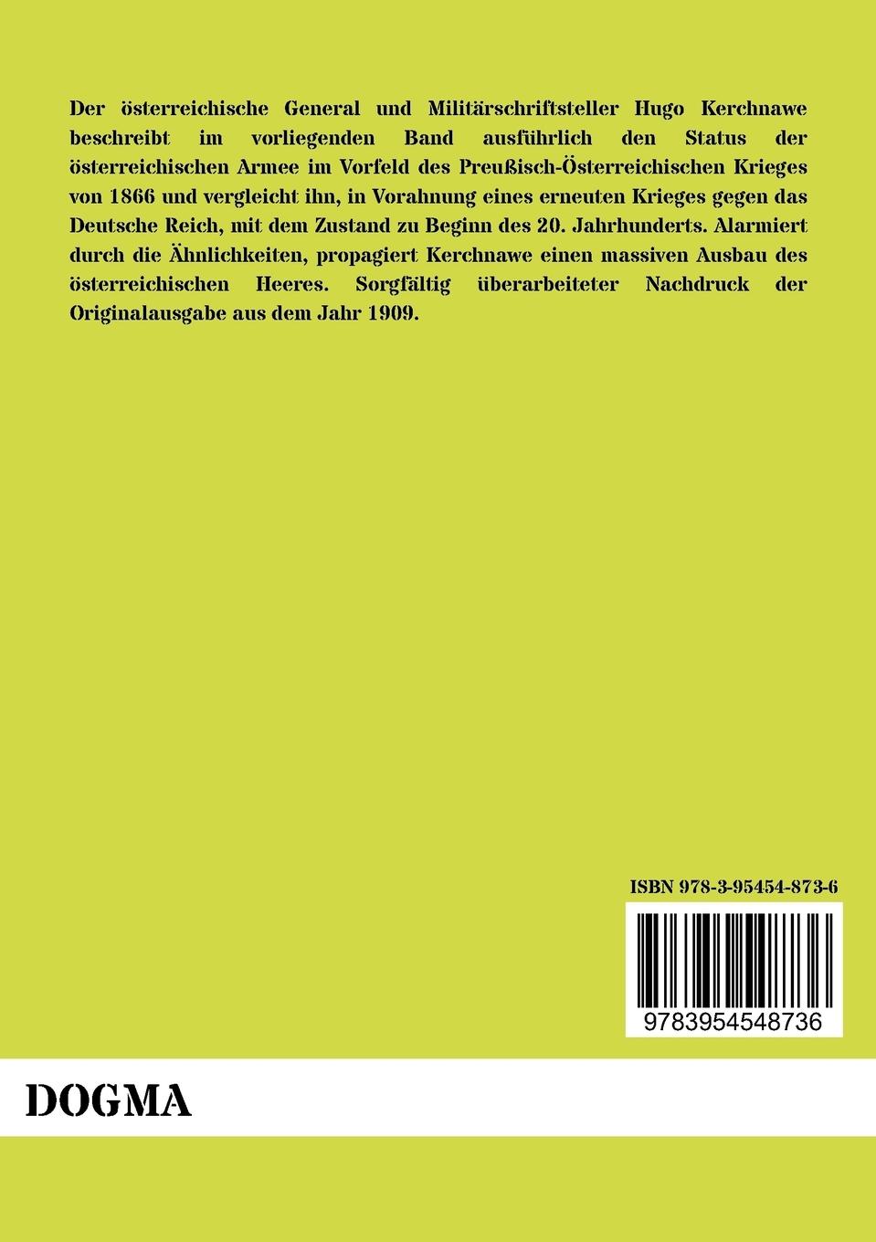 Rückseitencover Die Vorgeschichte von 1866 und 19??