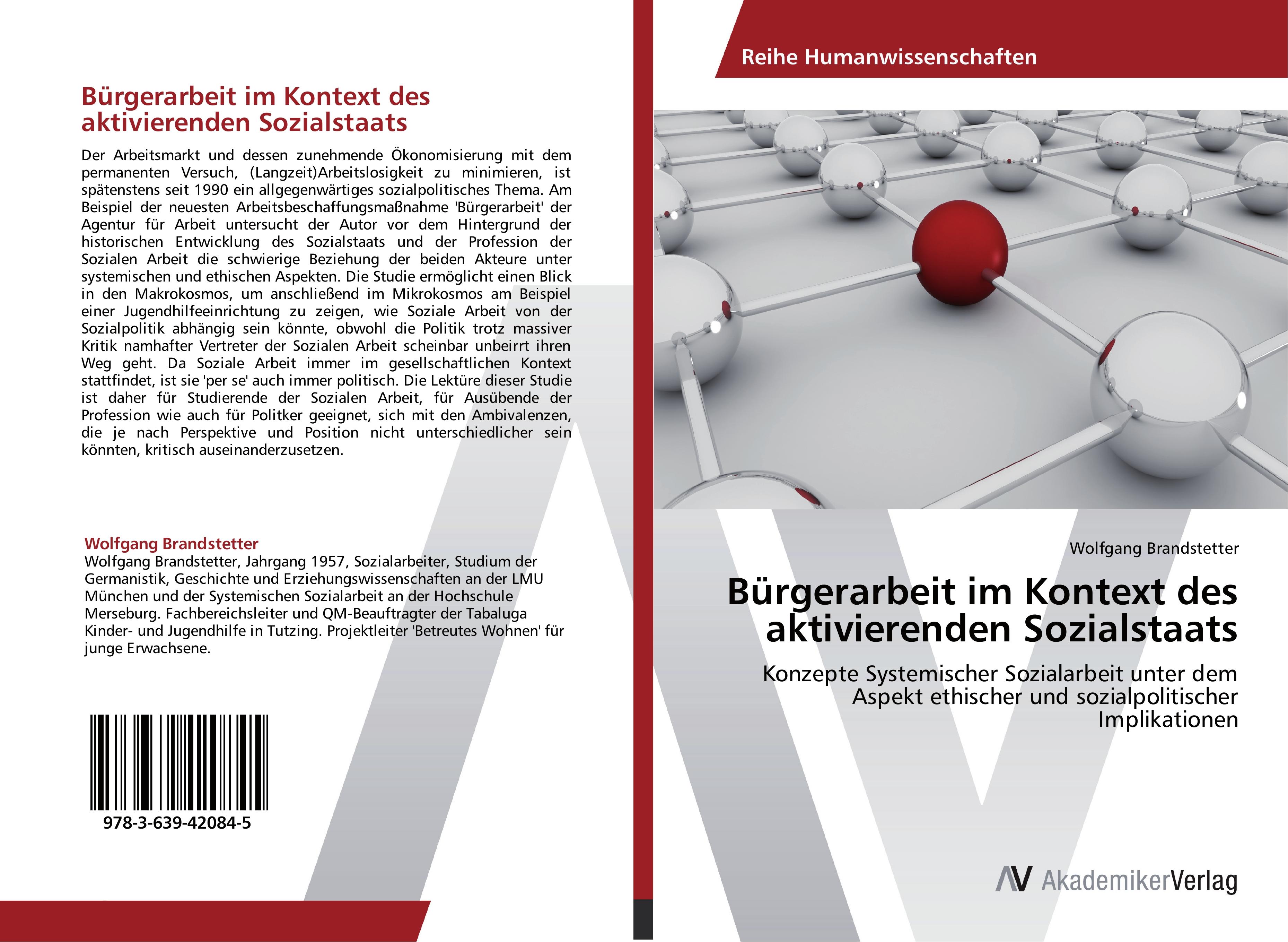 Vorderes Coverbild Bürgerarbeit im Kontext des aktivierenden Sozialstaats