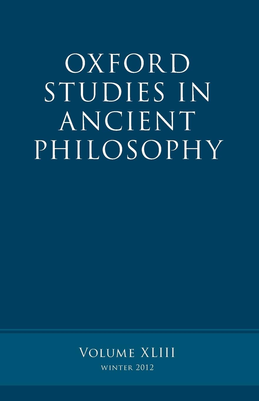 Vorderes Coverbild Oxford Studies in Ancient Philosophy