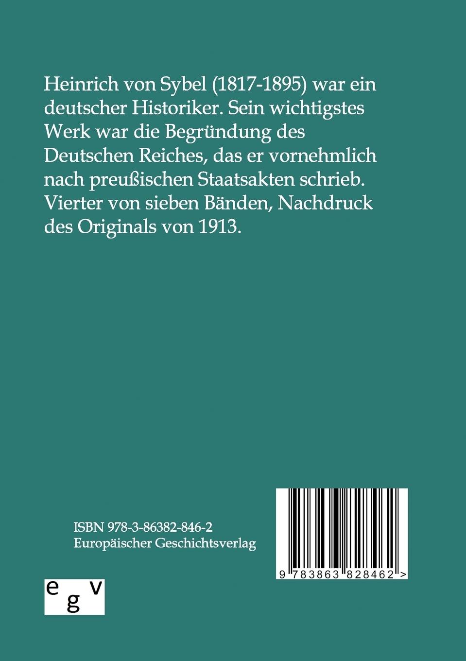 Rückseitencover Die Begründung des Deutschen Reiches durch Wilhelm I.