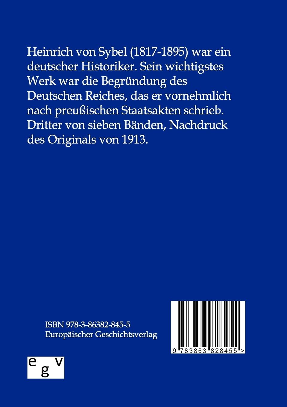 Rückseitencover Die Begründung des Deutschen Reiches durch Wilhelm I.