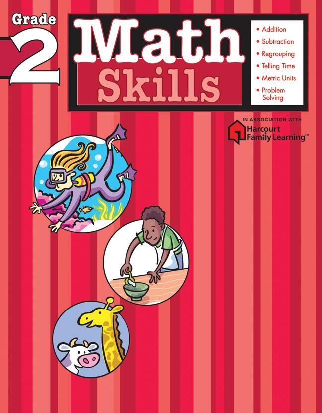 Vorderes Coverbild Math Skills: Grade 2 (Flash Kids Harcourt Family Learning)
