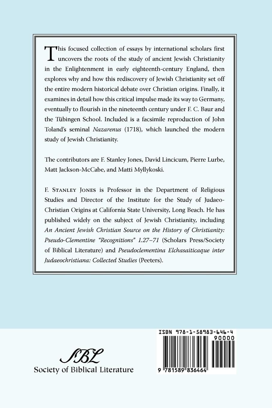 Rückseitencover The Rediscovery of Jewish Christianity