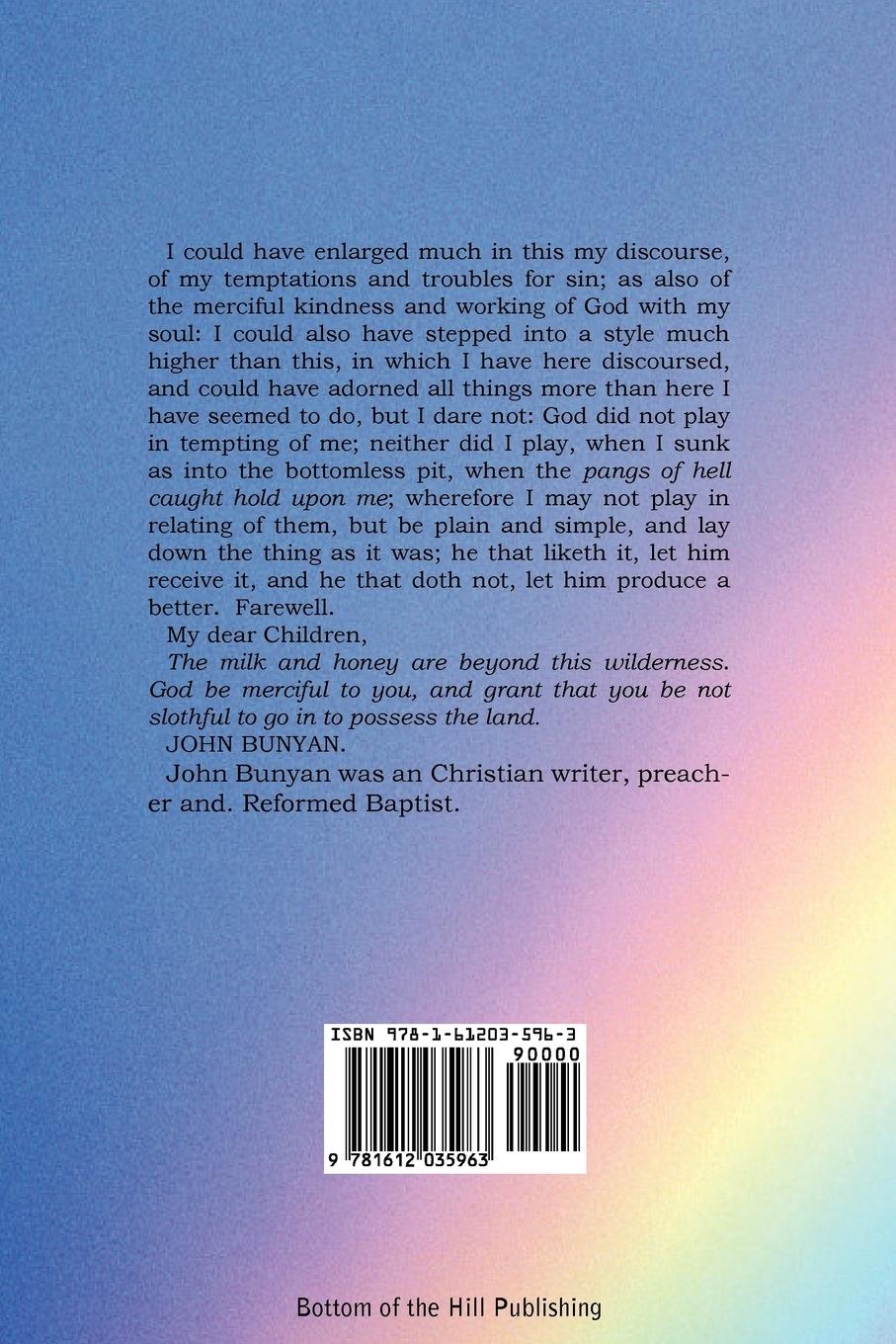 Rückseitencover Grace Abounding to the Chief of Sinners