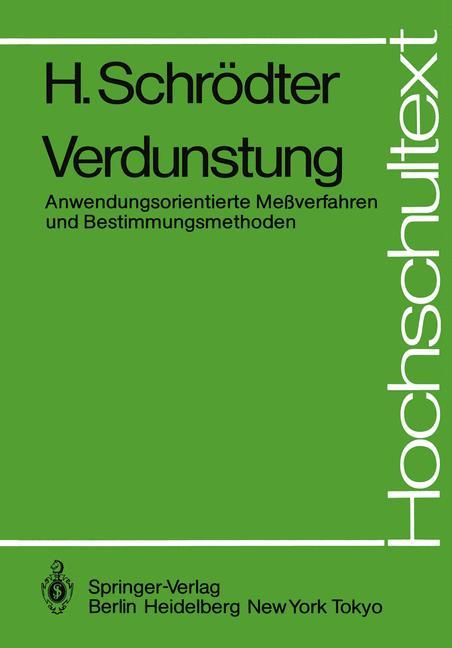 Vorderes Coverbild Verdunstung
