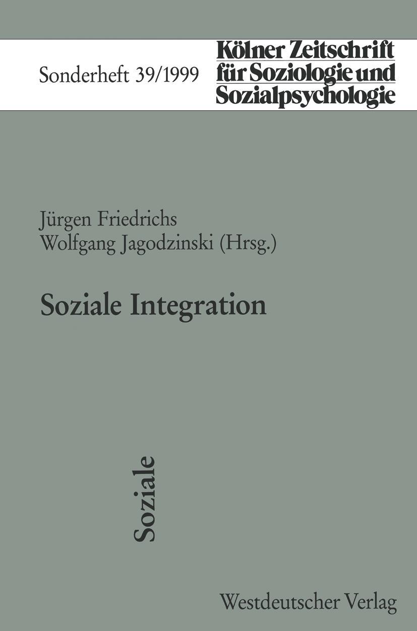 Vorderes Coverbild Soziale Integration