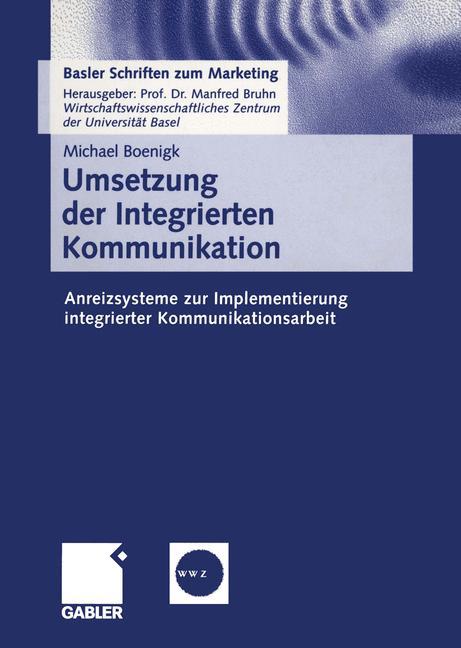 Vorderes Coverbild Umsetzung der Integrierten Kommunikation