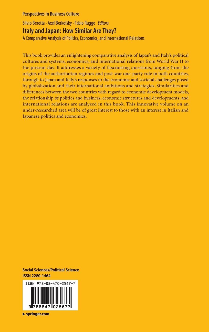 Rückseitencover Italy and Japan: How Similar Are They?