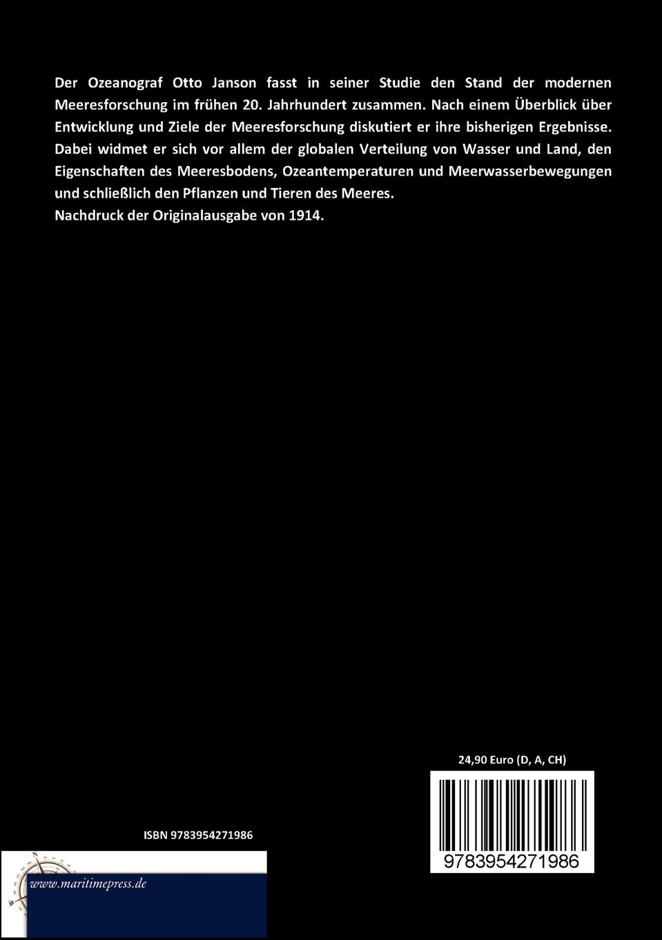 Rückseitencover Das Meer