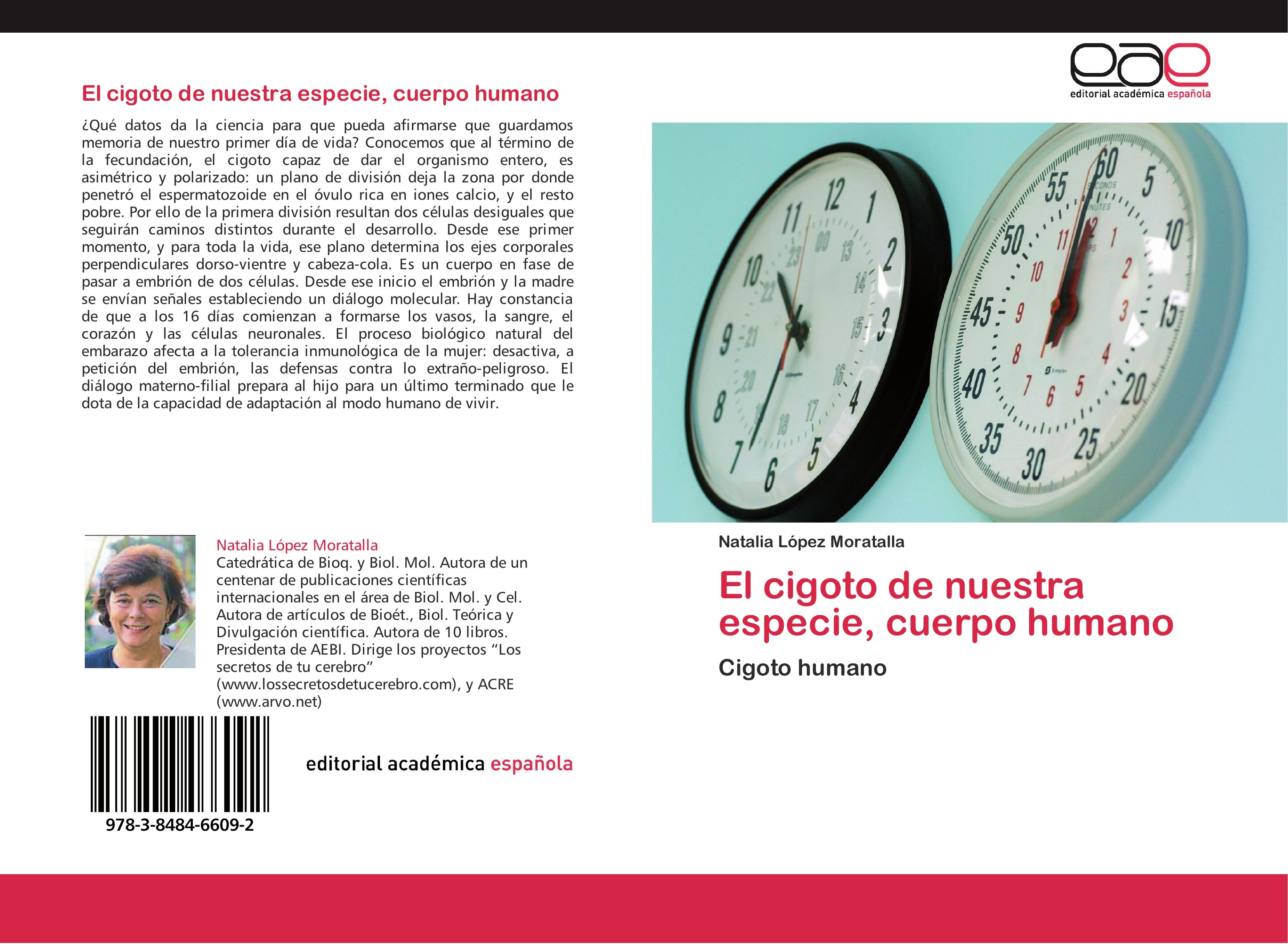 Vorderes Coverbild El cigoto de nuestra especie, cuerpo humano