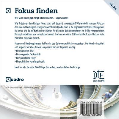 Rückseitencover Fokus finden