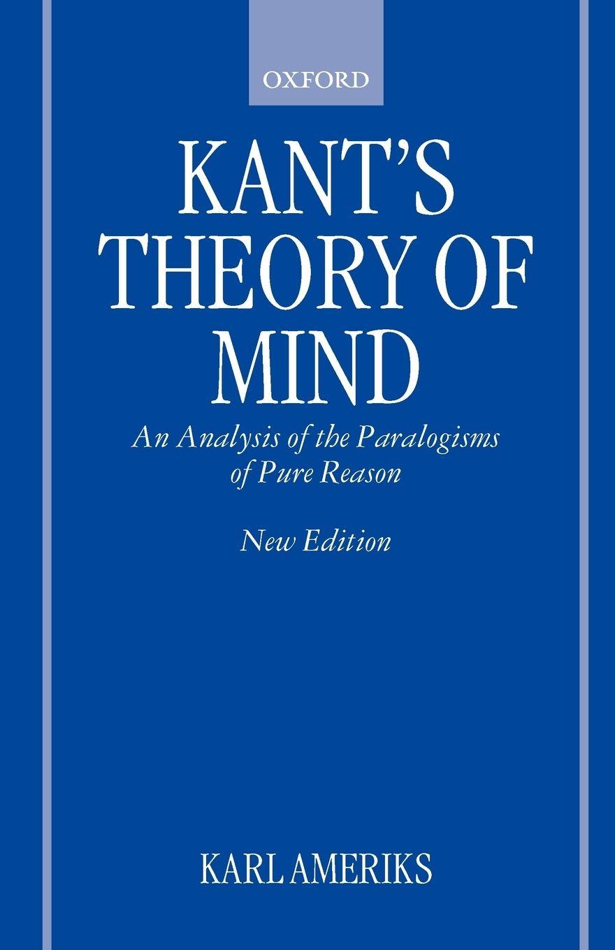Vorderes Coverbild Kant's Theory of Mind
