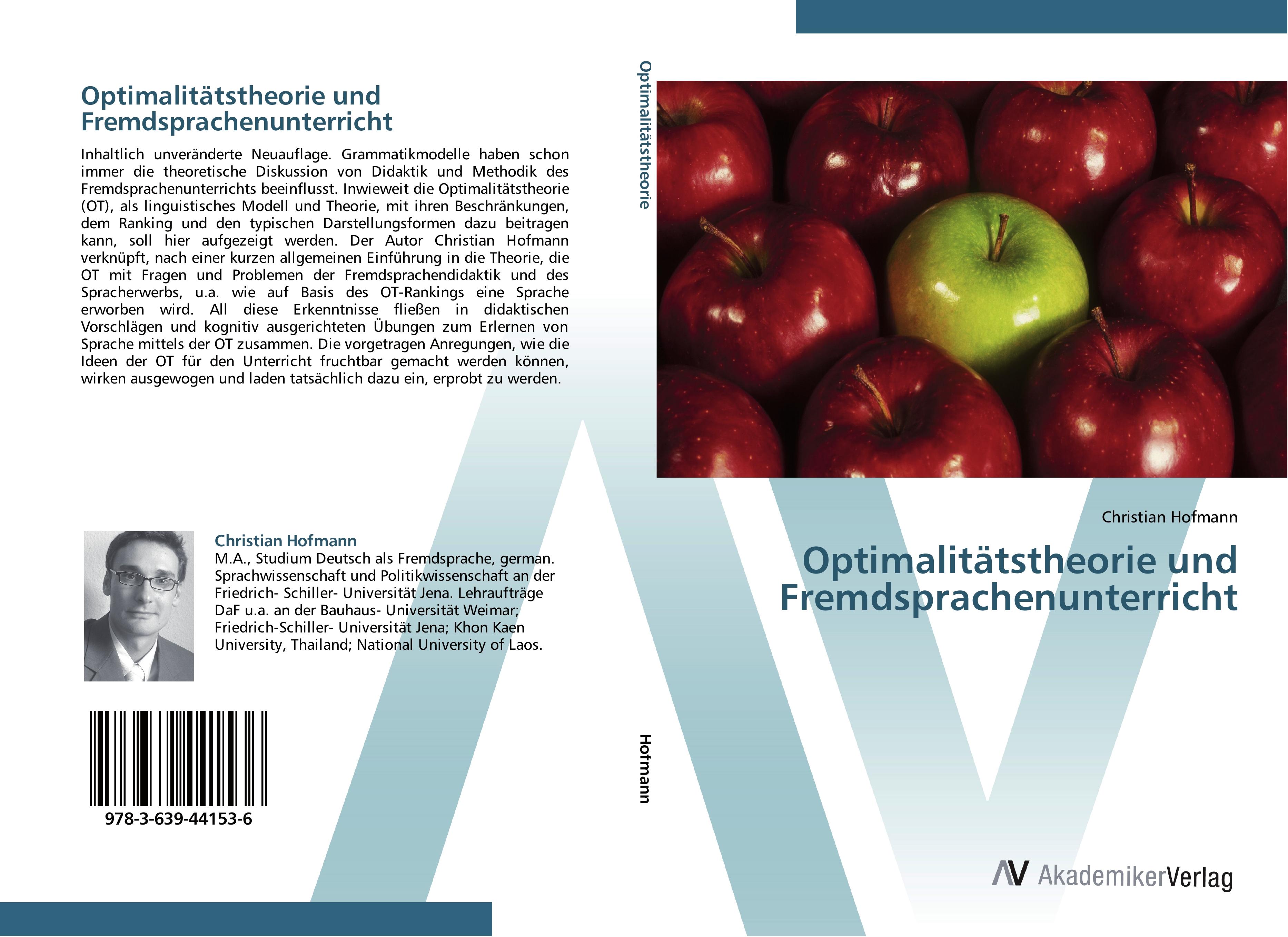 Vorderes Coverbild Optimalitätstheorie und Fremdsprachenunterricht