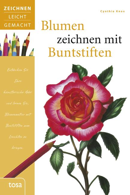 Vorderes Coverbild Blumen zeichnen mit Buntstiften