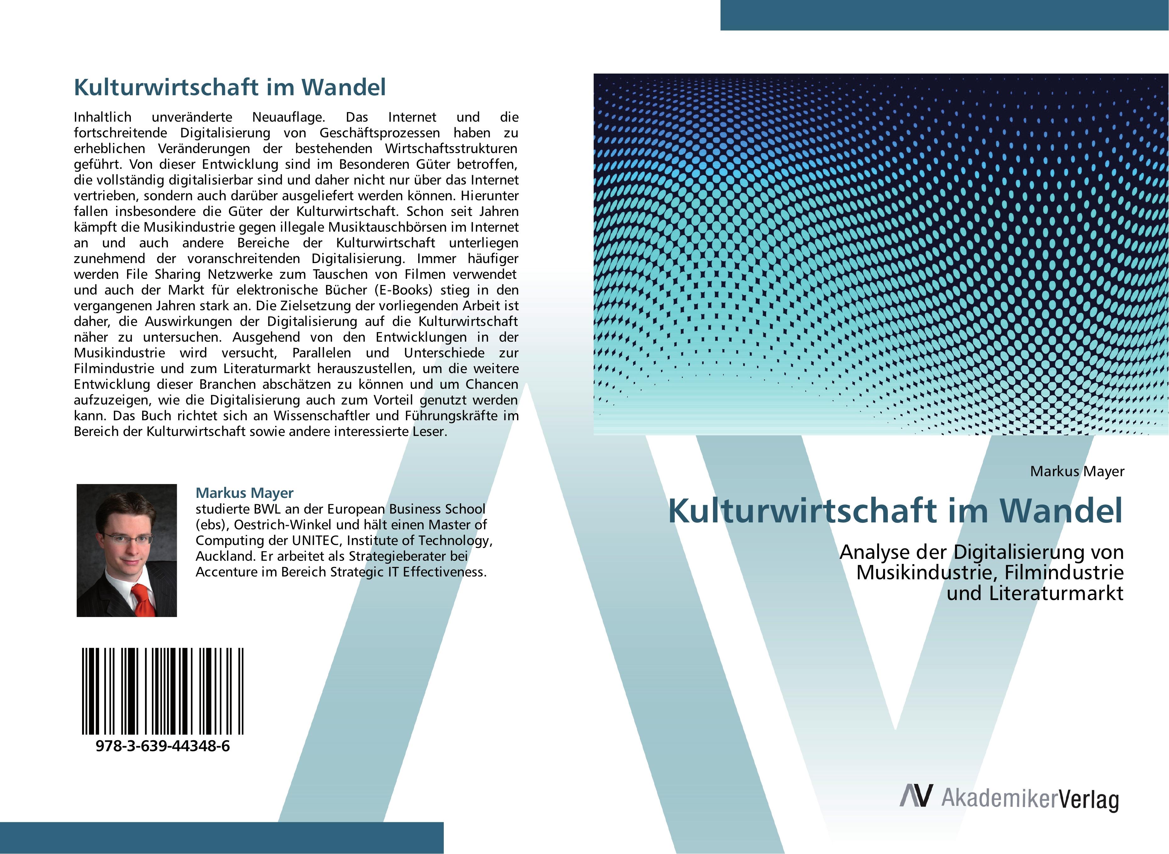 Vorderes Coverbild Kulturwirtschaft im Wandel