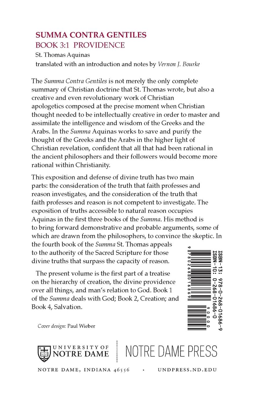 Rückseitencover Summa Contra Gentiles