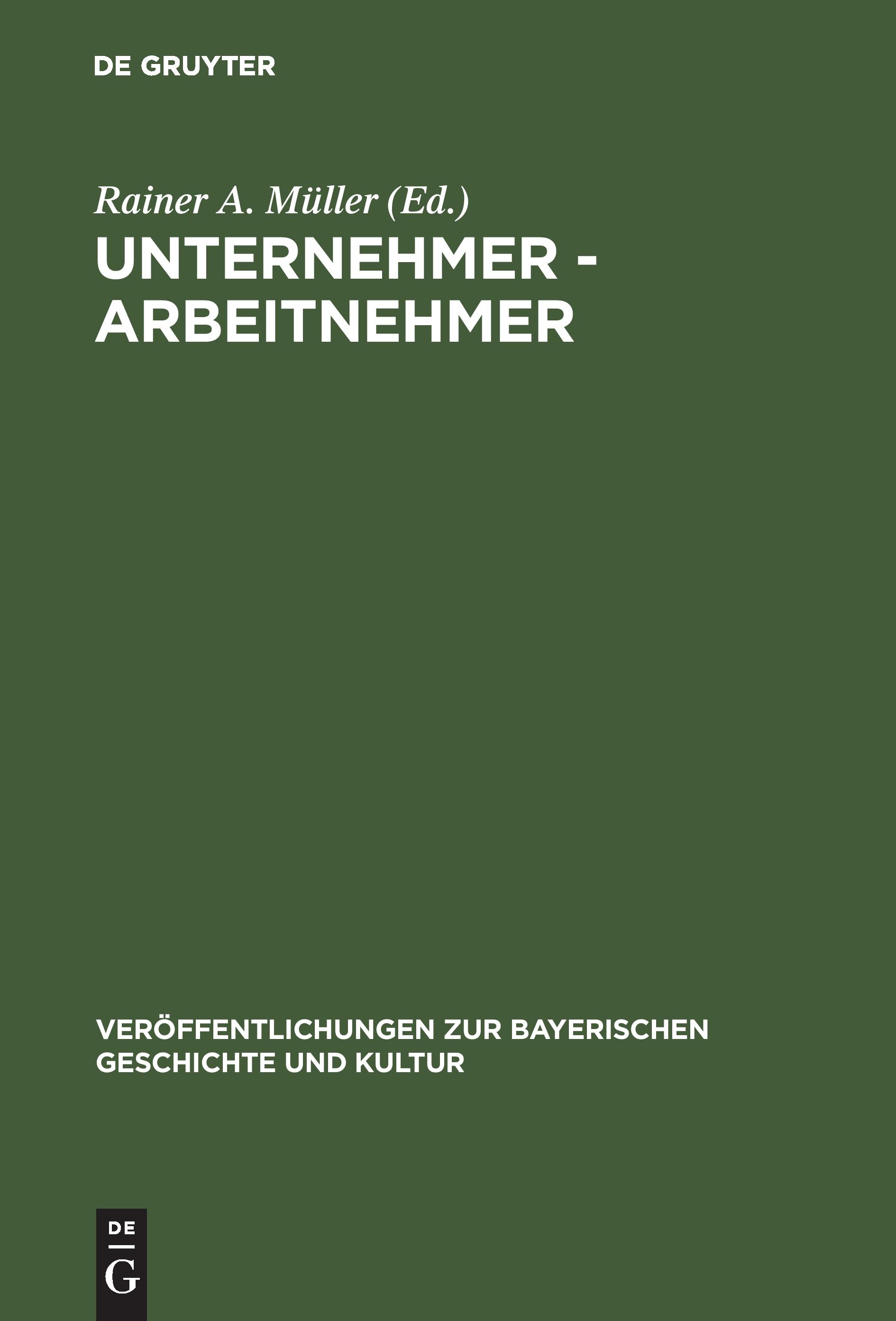 Vorderes Coverbild Unternehmer - Arbeitnehmer