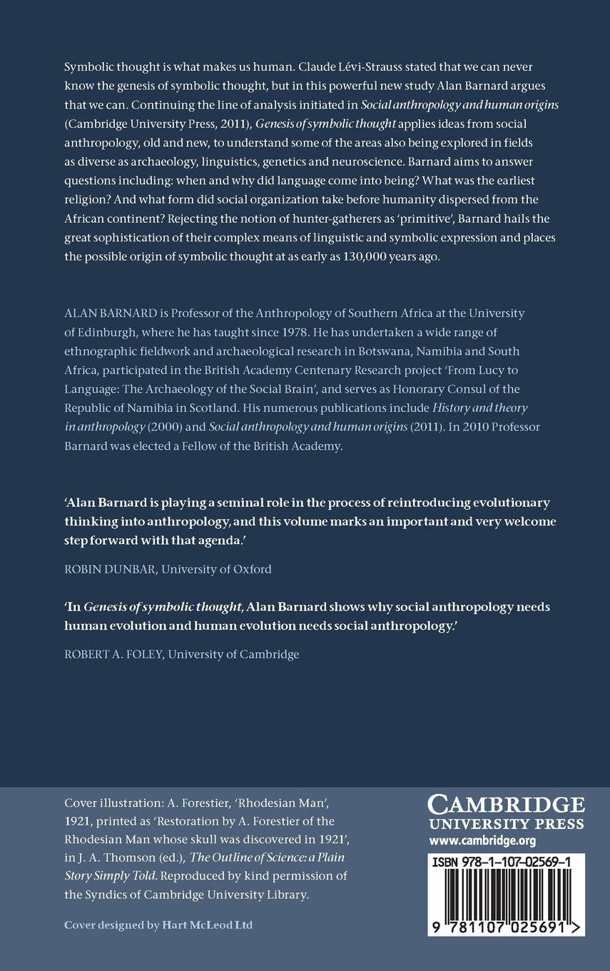 Rückseitencover Genesis of Symbolic Thought