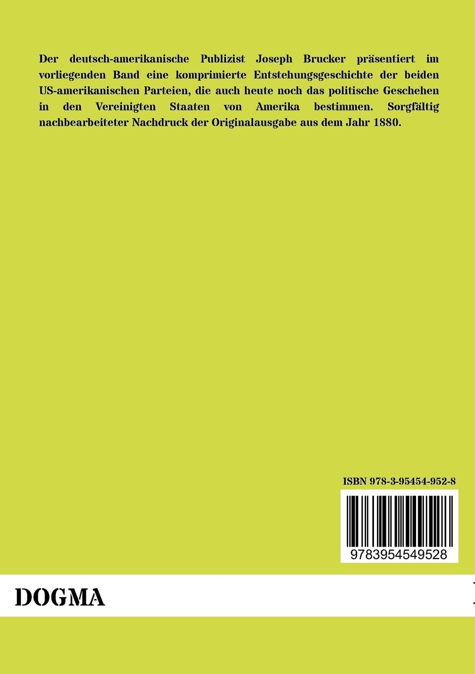 Rückseitencover Die zwei Hauptparteien in den Vereinigten Staaten