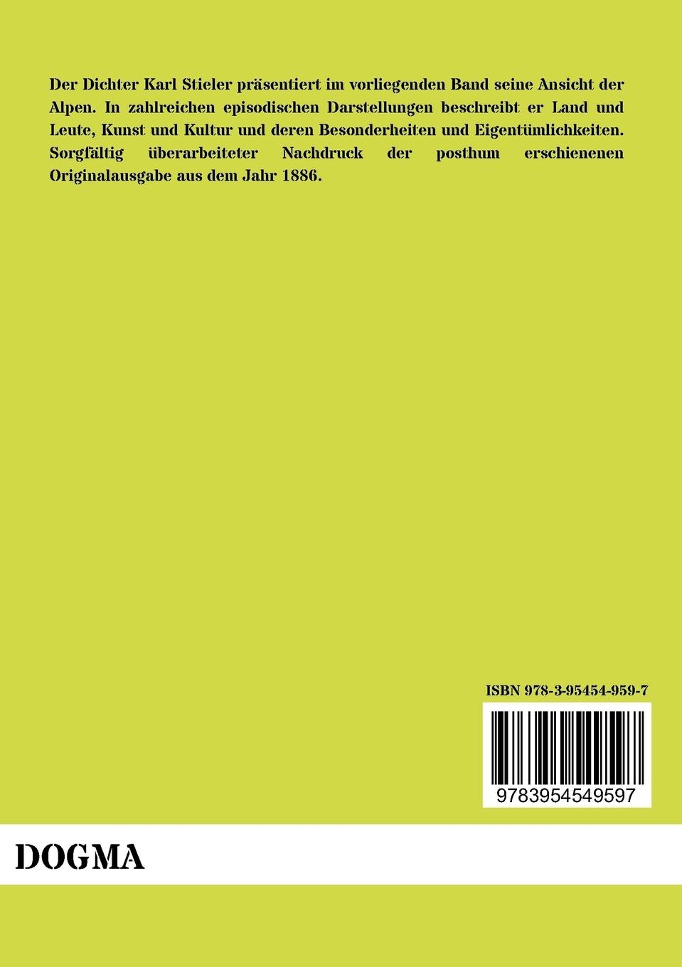 Rückseitencover Natur- und Lebensbilder aus den Alpen