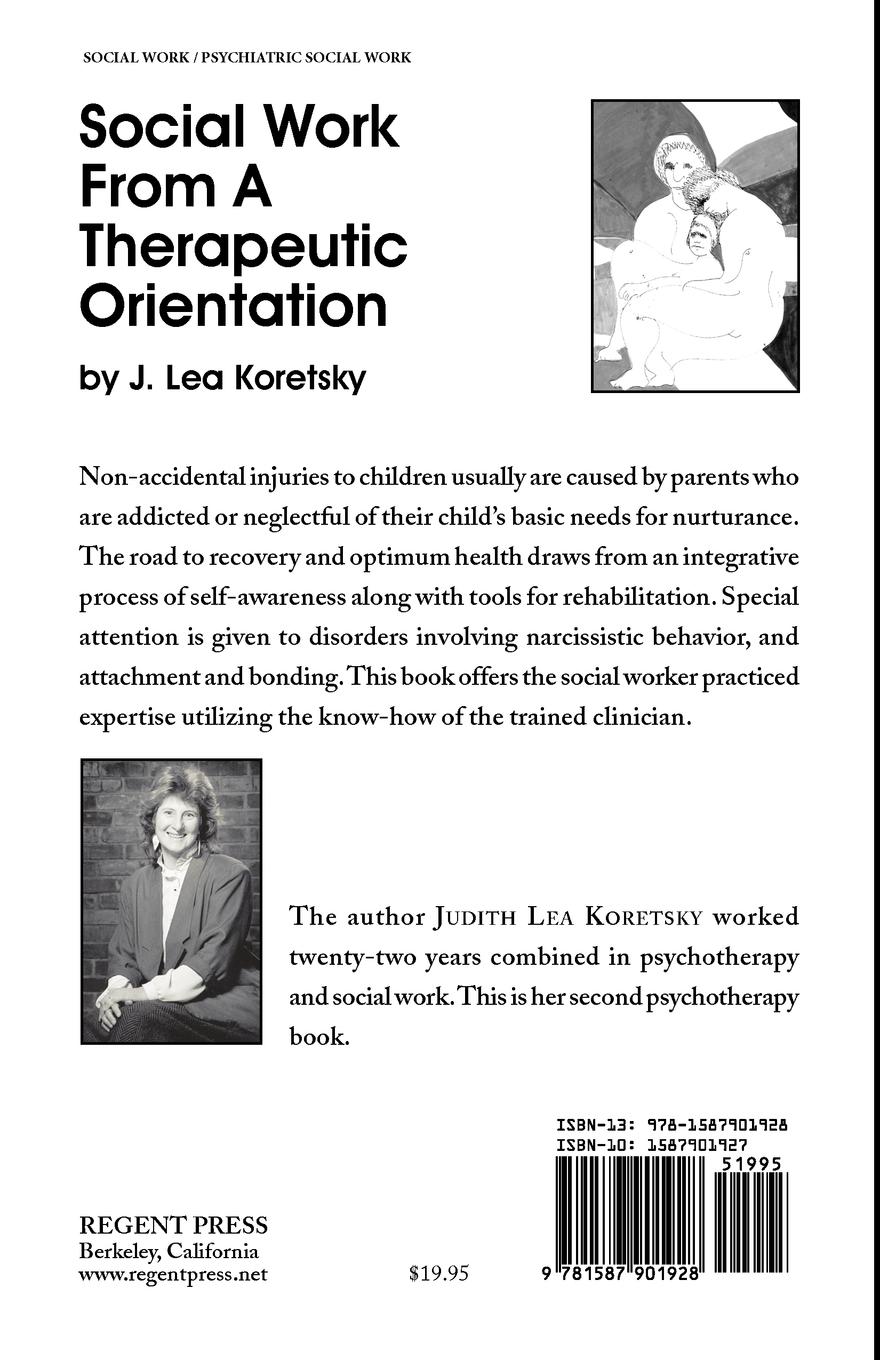 Rückseitencover Social Work From A Therapeutic Orientation