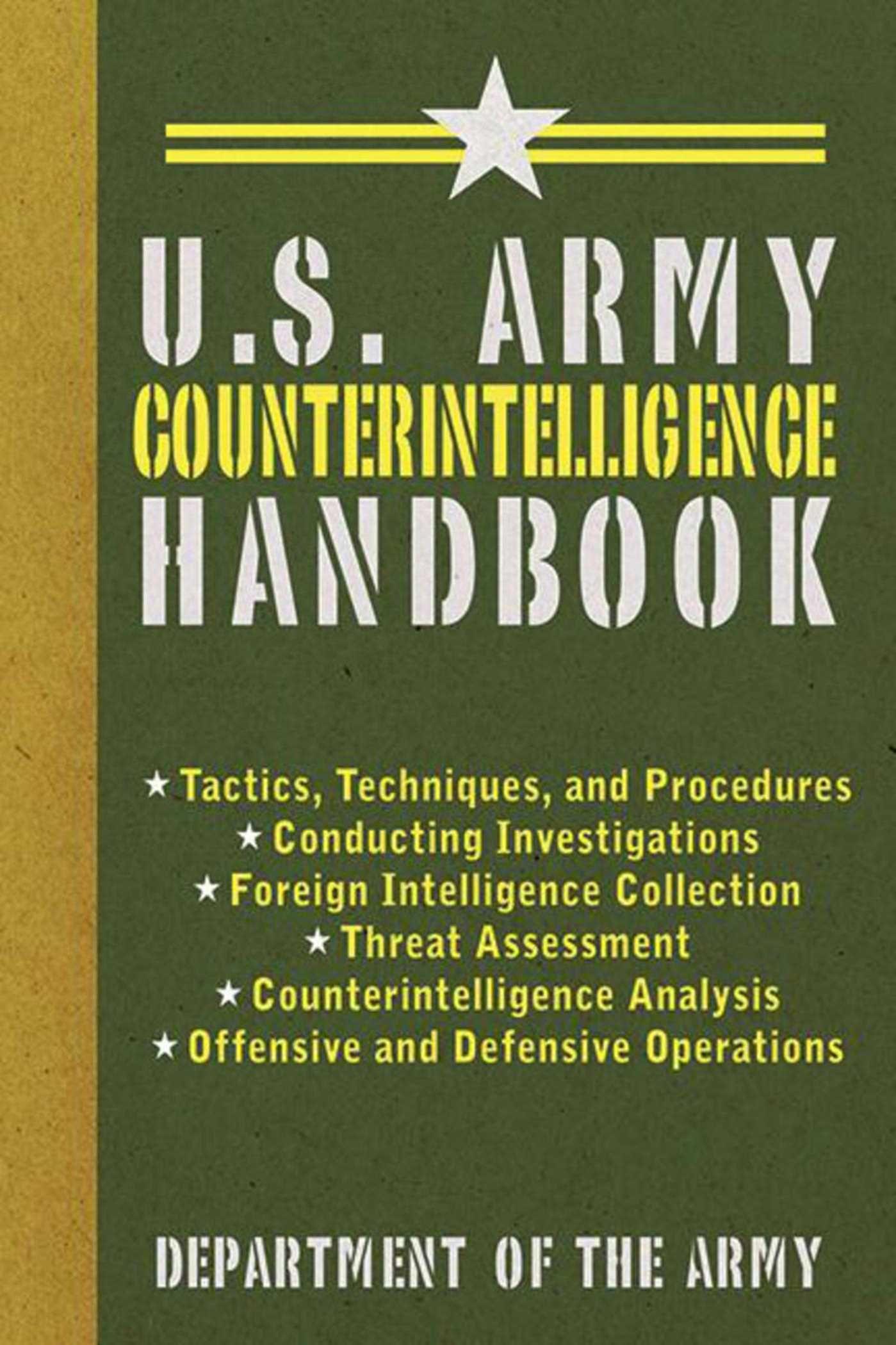 Vorderes Coverbild U.S. Army Counterintelligence Handbook