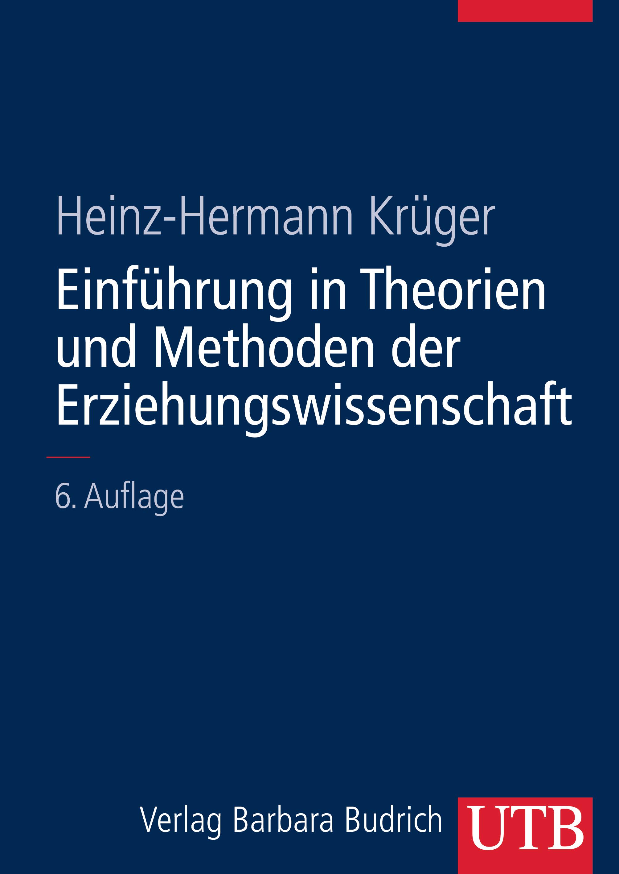 Vorderes Coverbild Einführung in Theorien und Methoden der Erziehungswissenschaft