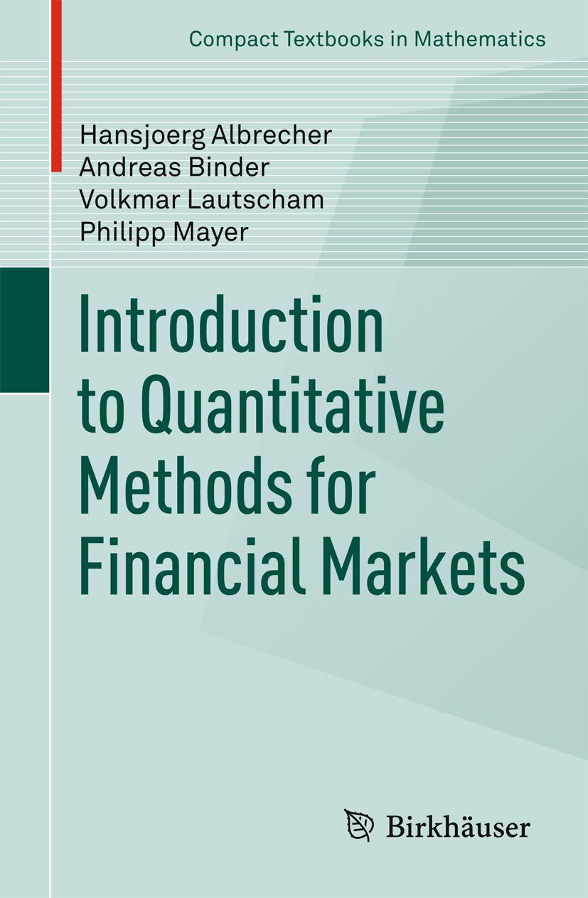 Vorderes Coverbild Introduction to Quantitative Methods for Financial Markets