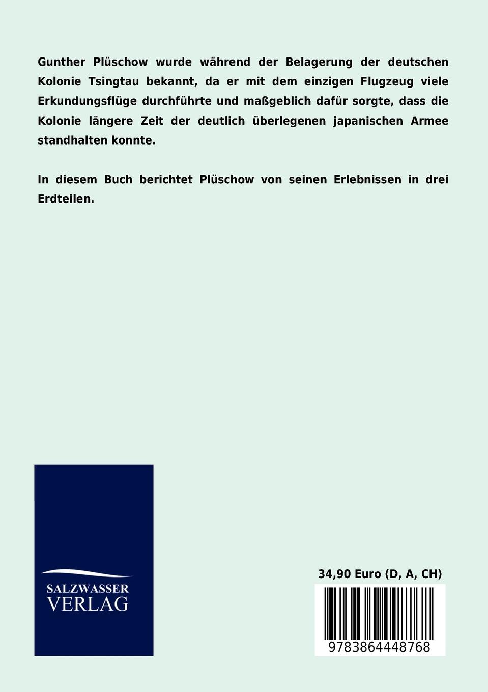 Rückseitencover Die Abenteuer des Fliegers von Tsingtau