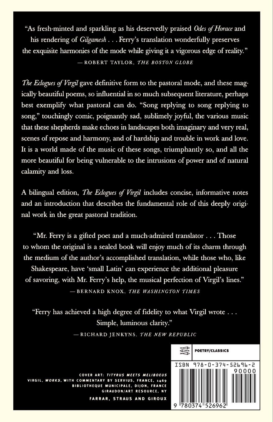 Rückseitencover The Eclogues of Virgil