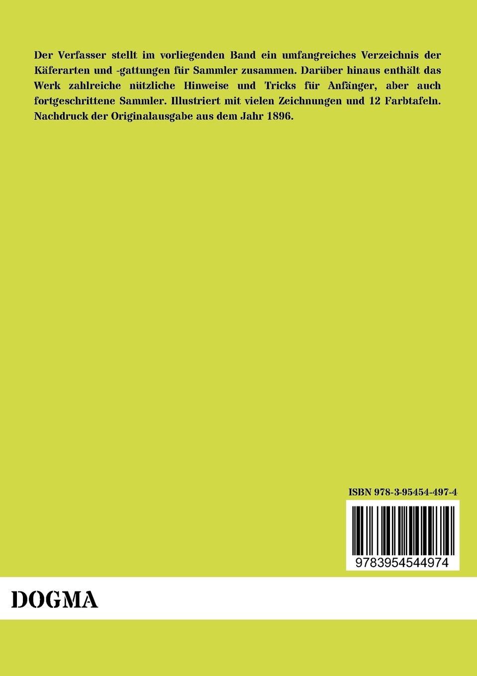 Rückseitencover Der Käferfreund