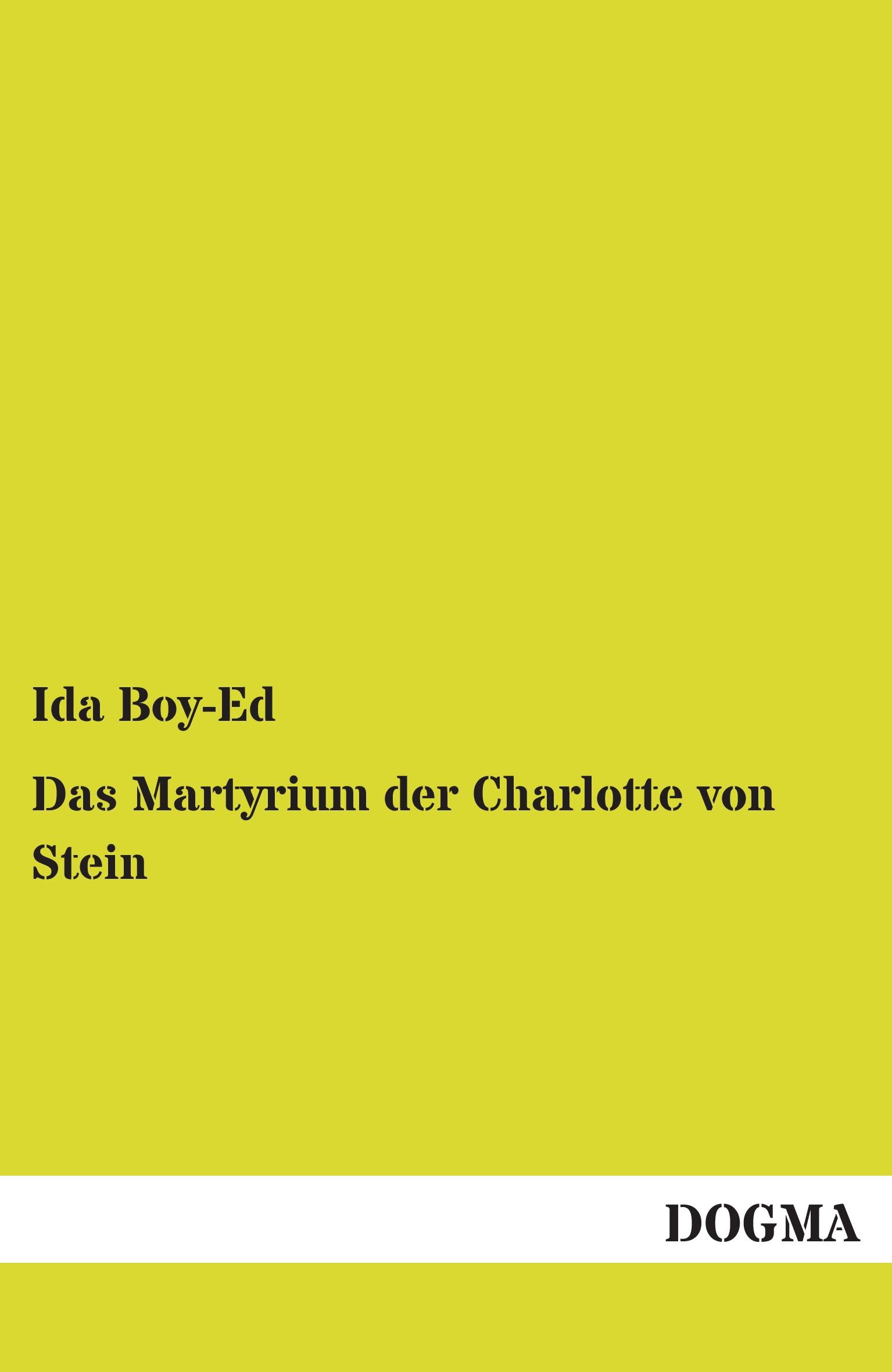 Vorderes Coverbild Das Martyrium der Charlotte von Stein
