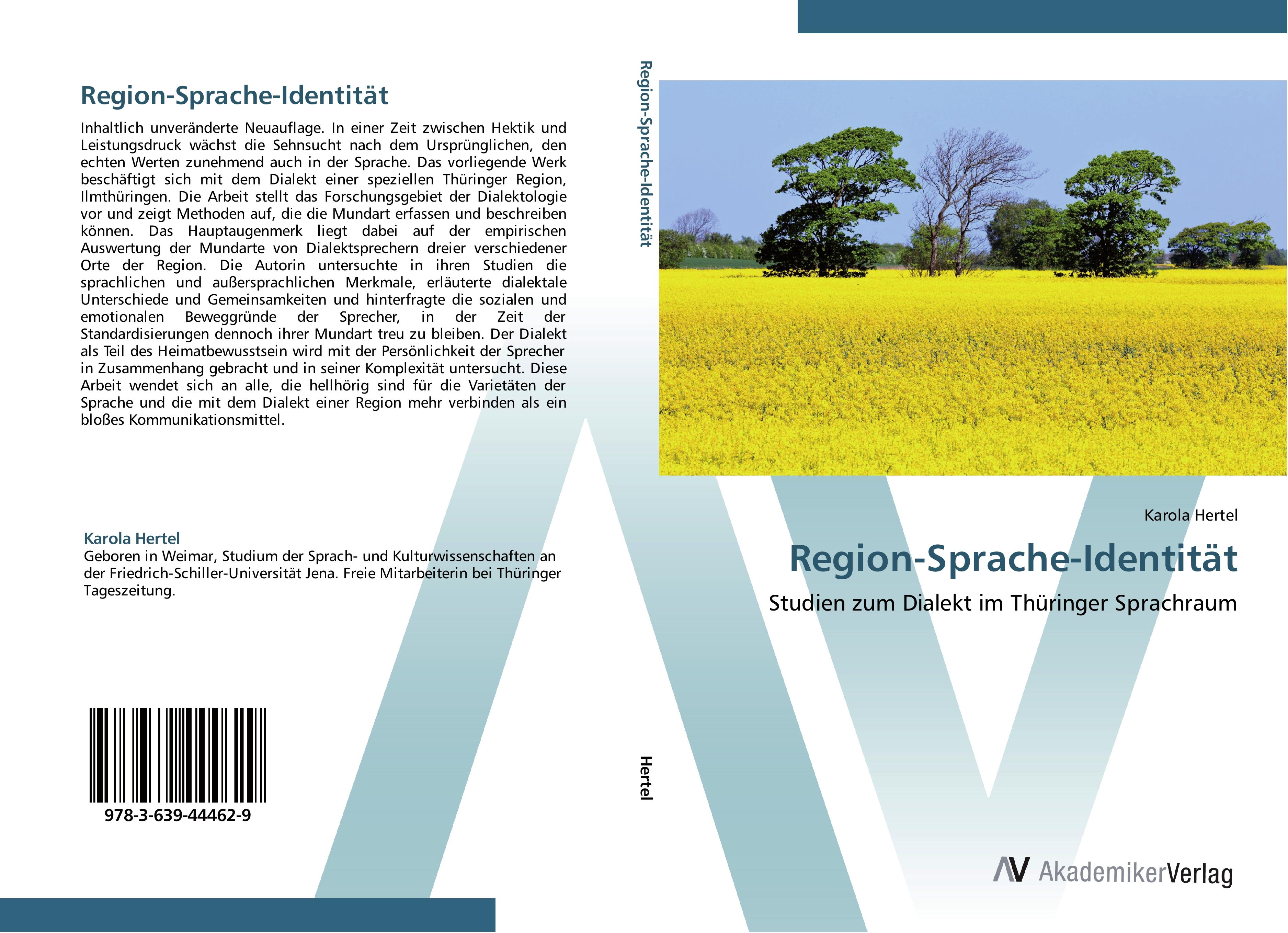 Vorderes Coverbild Region-Sprache-Identität