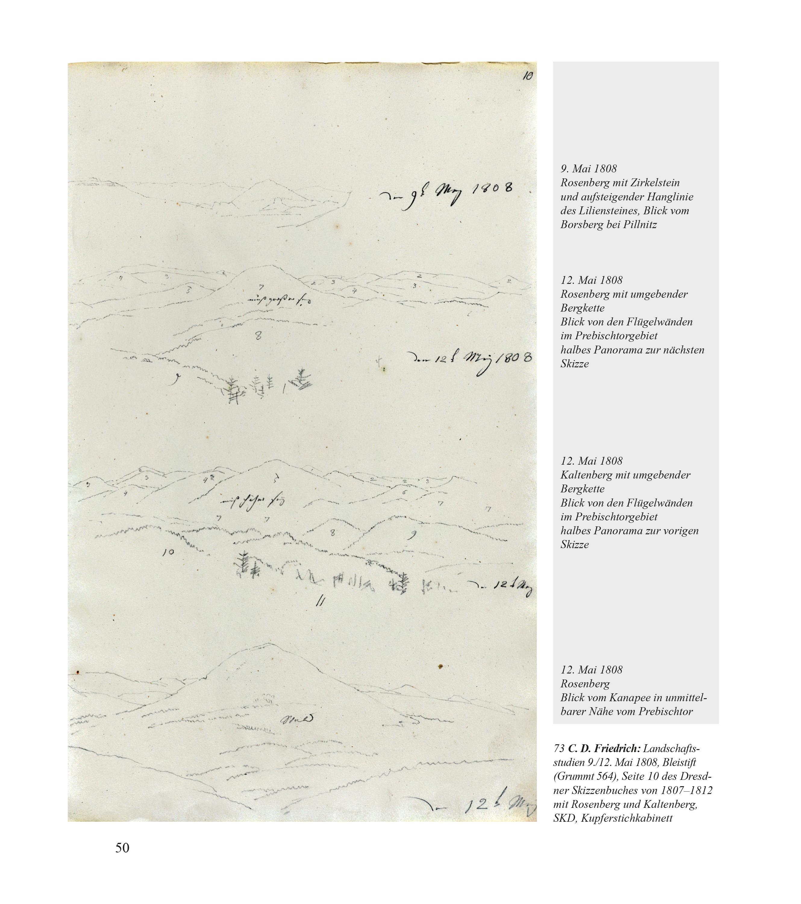 Beispielinhalt (Bild) Caspar David Friedrich - Das Riesengebirge und die böhmischen Berge
