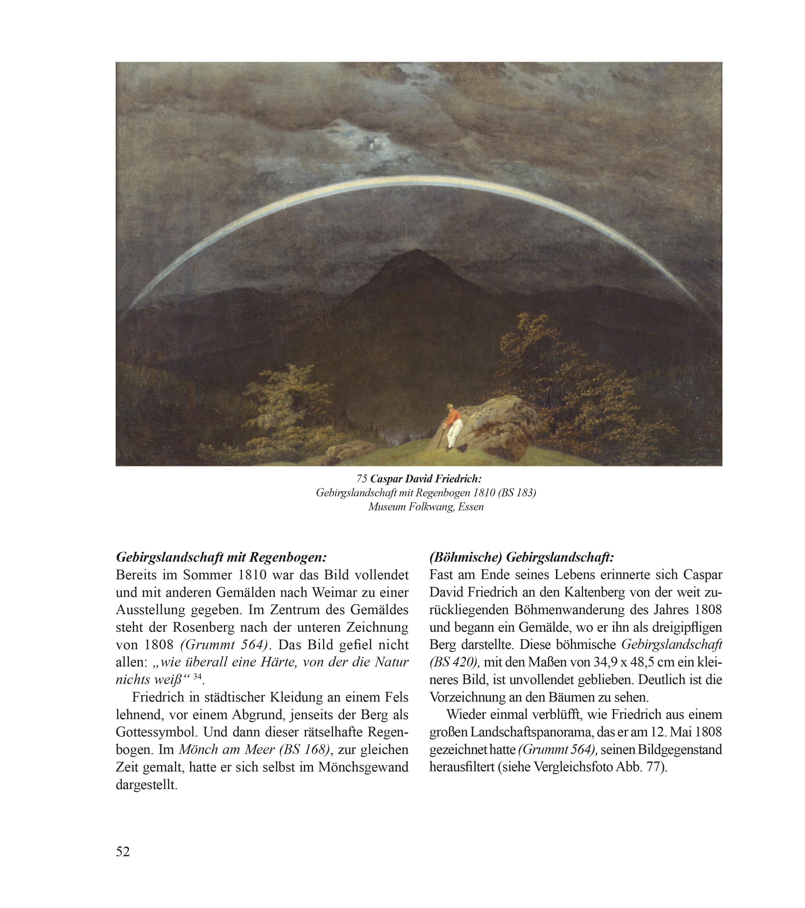 Beispielinhalt (Bild) Caspar David Friedrich - Das Riesengebirge und die böhmischen Berge