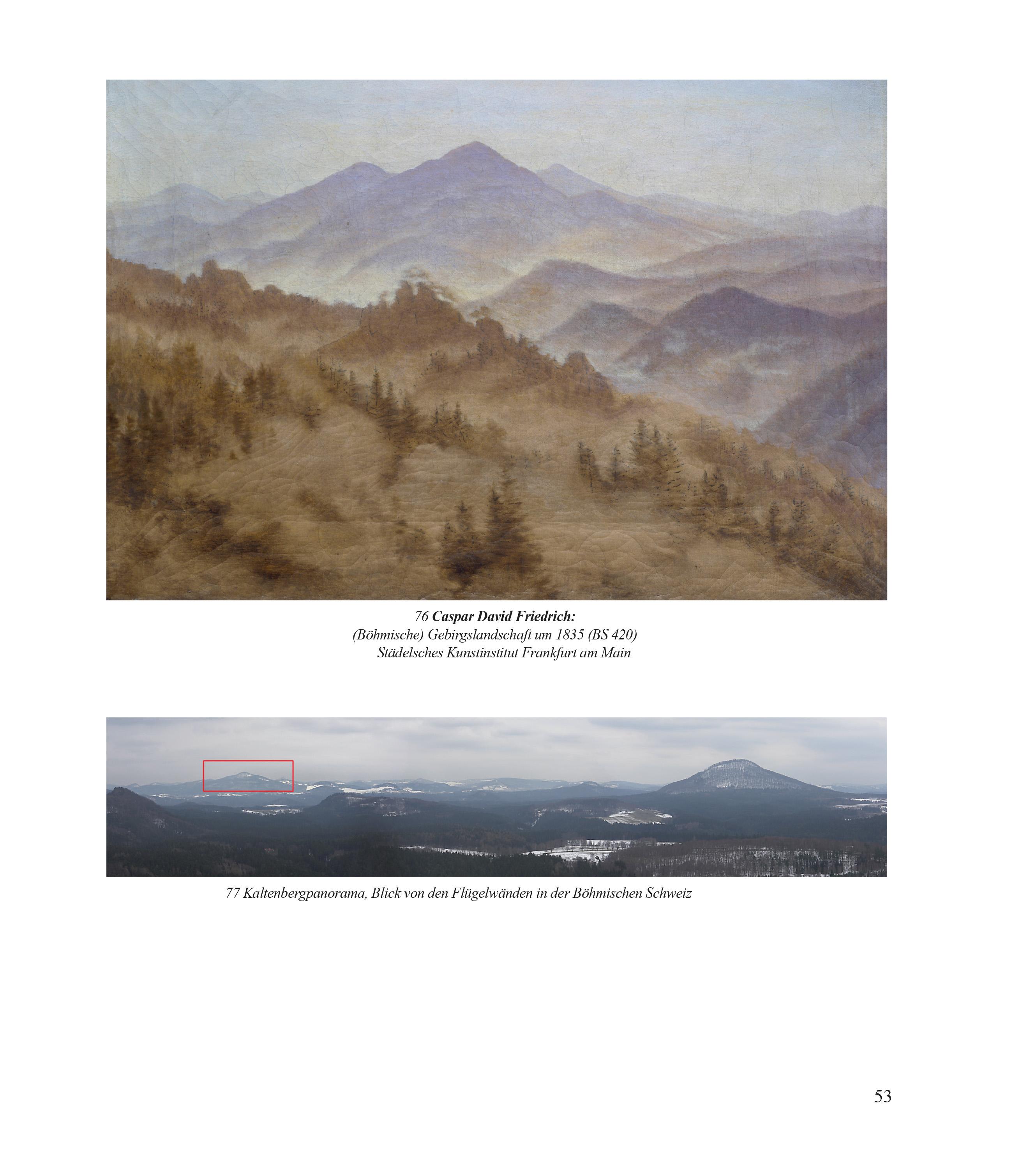 Beispielinhalt (Bild) Caspar David Friedrich - Das Riesengebirge und die böhmischen Berge