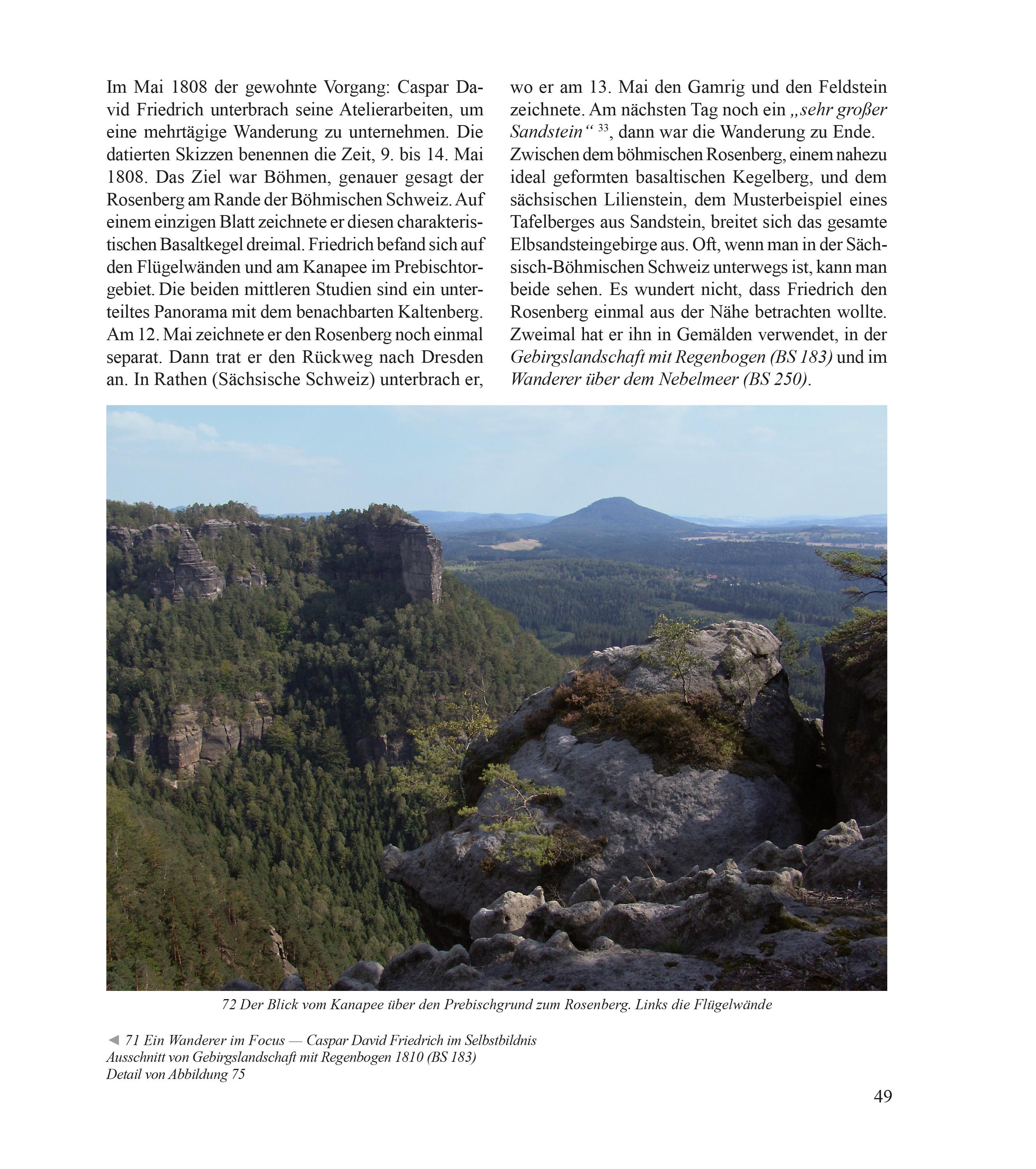 Beispielinhalt (Bild) Caspar David Friedrich - Das Riesengebirge und die böhmischen Berge