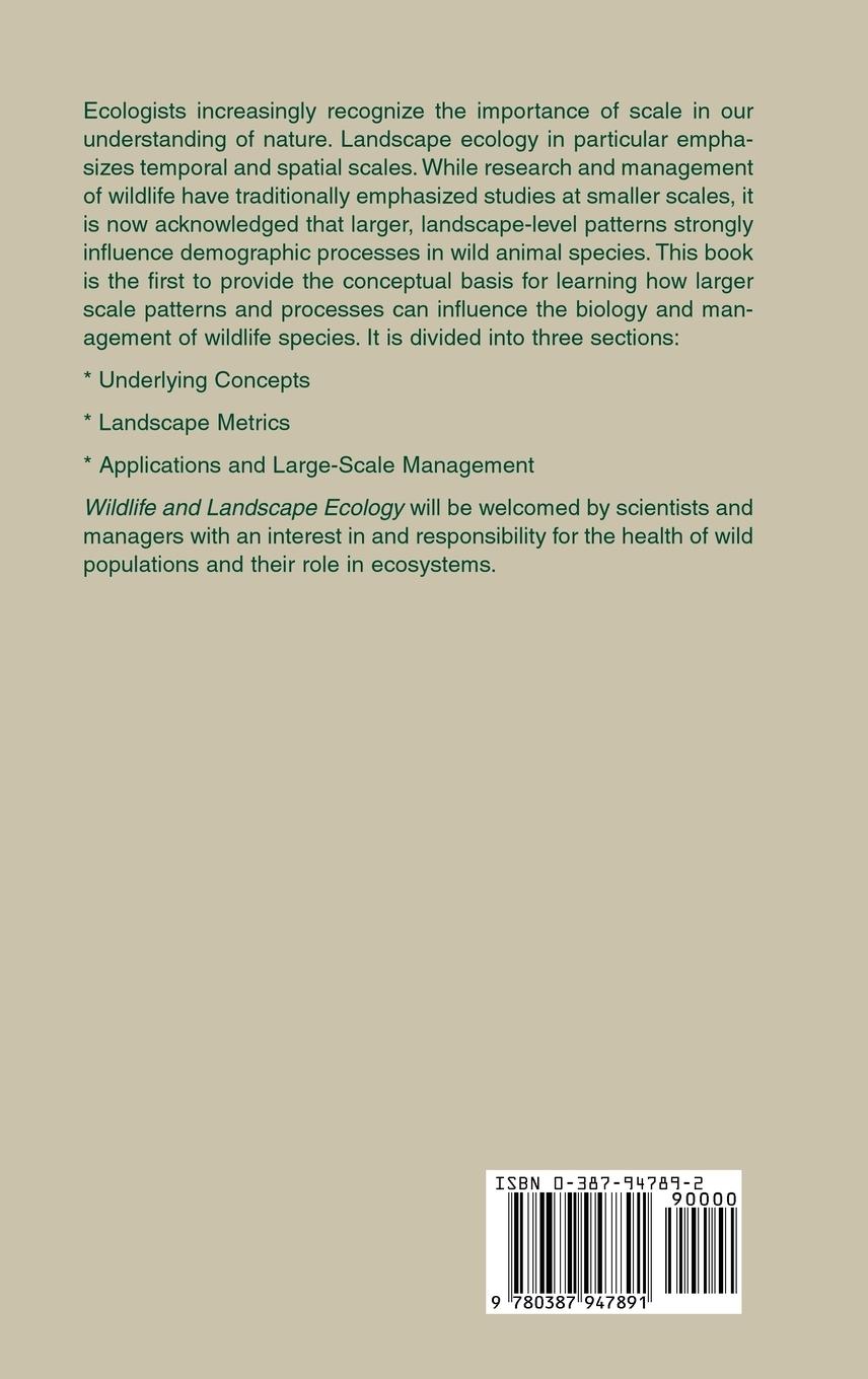 Rückseitencover Wildlife and Landscape Ecology