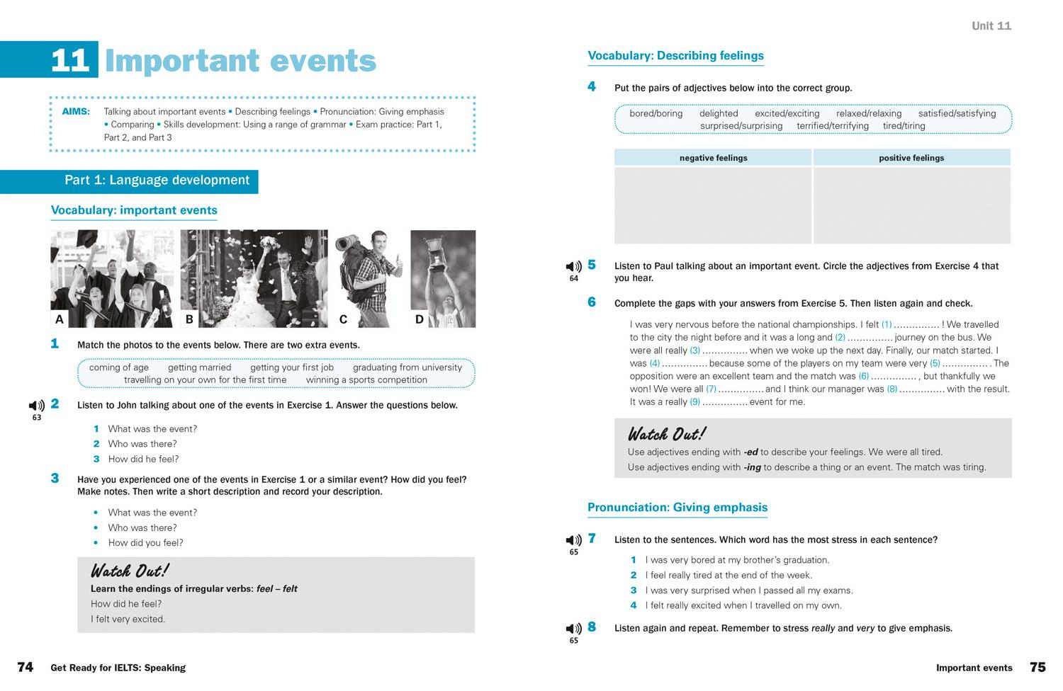 Beispielinhalt (Bild) Get Ready for Ielts Speaking