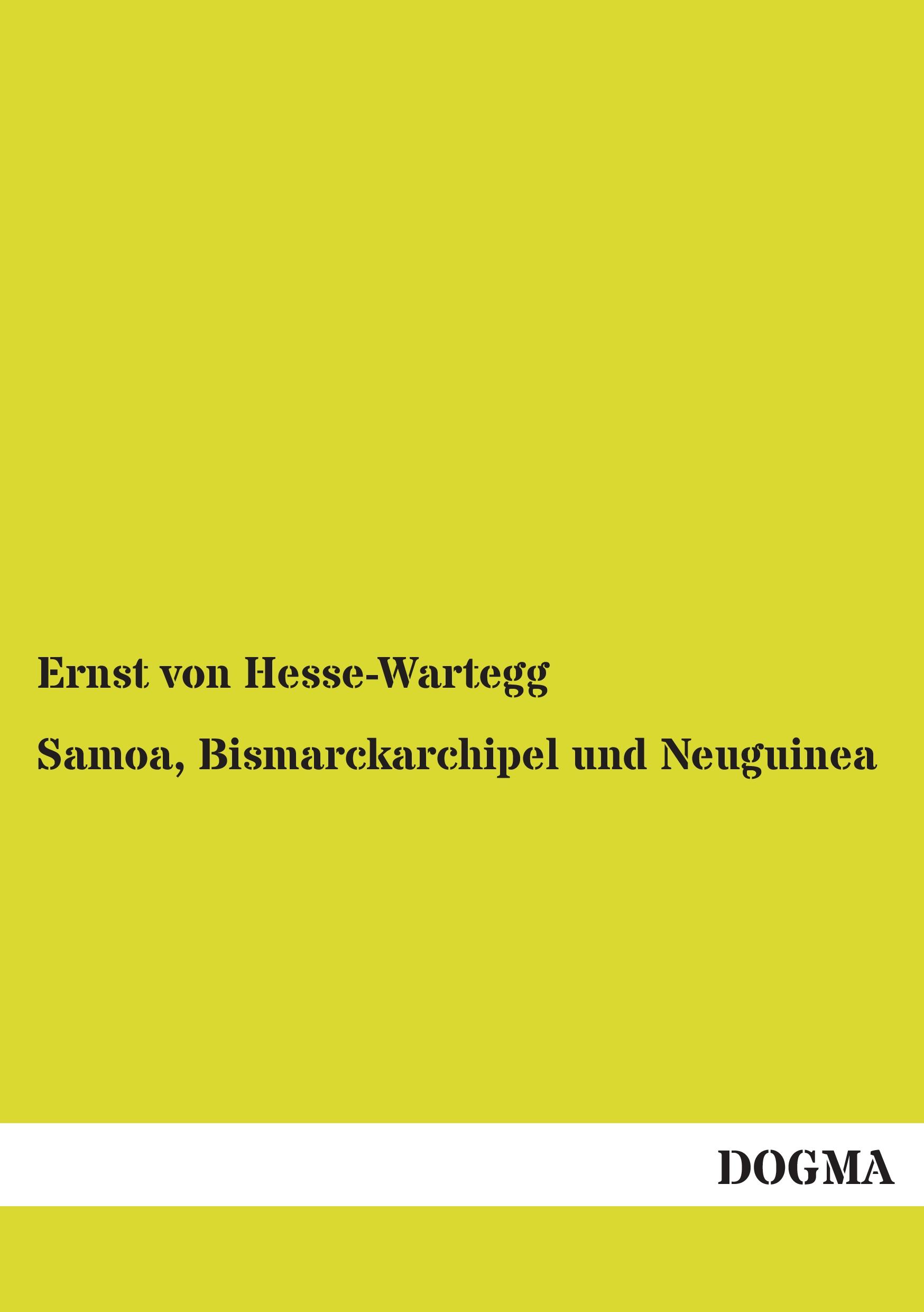 Vorderes Coverbild Samoa, Bismarckarchipel und Neuguinea