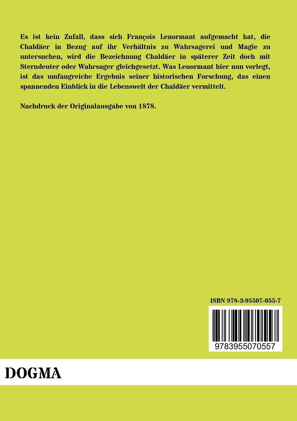 Rückseitencover Die Magie und Wahrsagekunst der Chaldäer