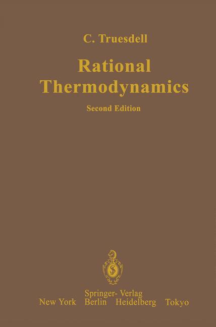 Vorderes Coverbild Rational Thermodynamics
