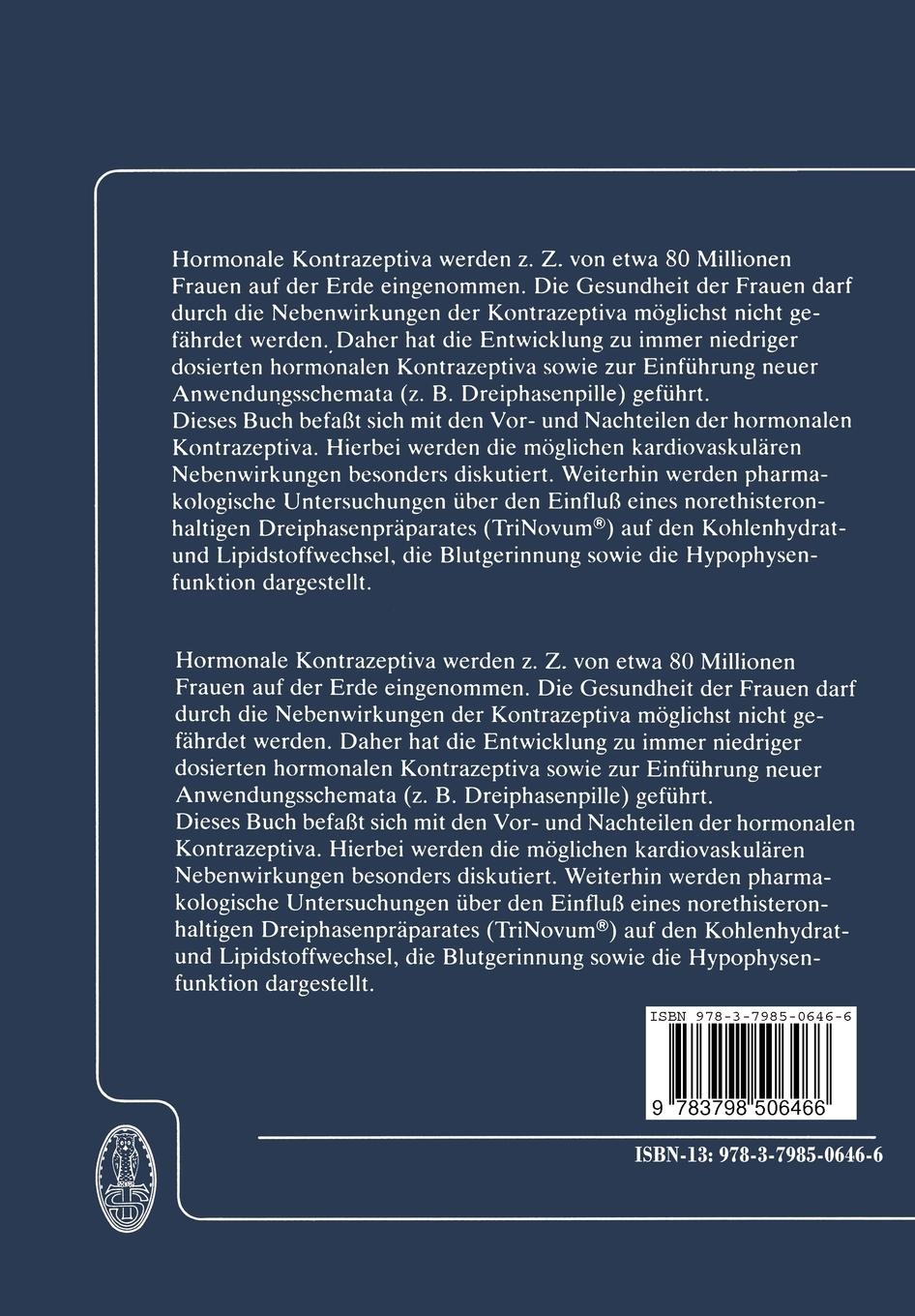 Rückseitencover Hormonale Kontrazeption