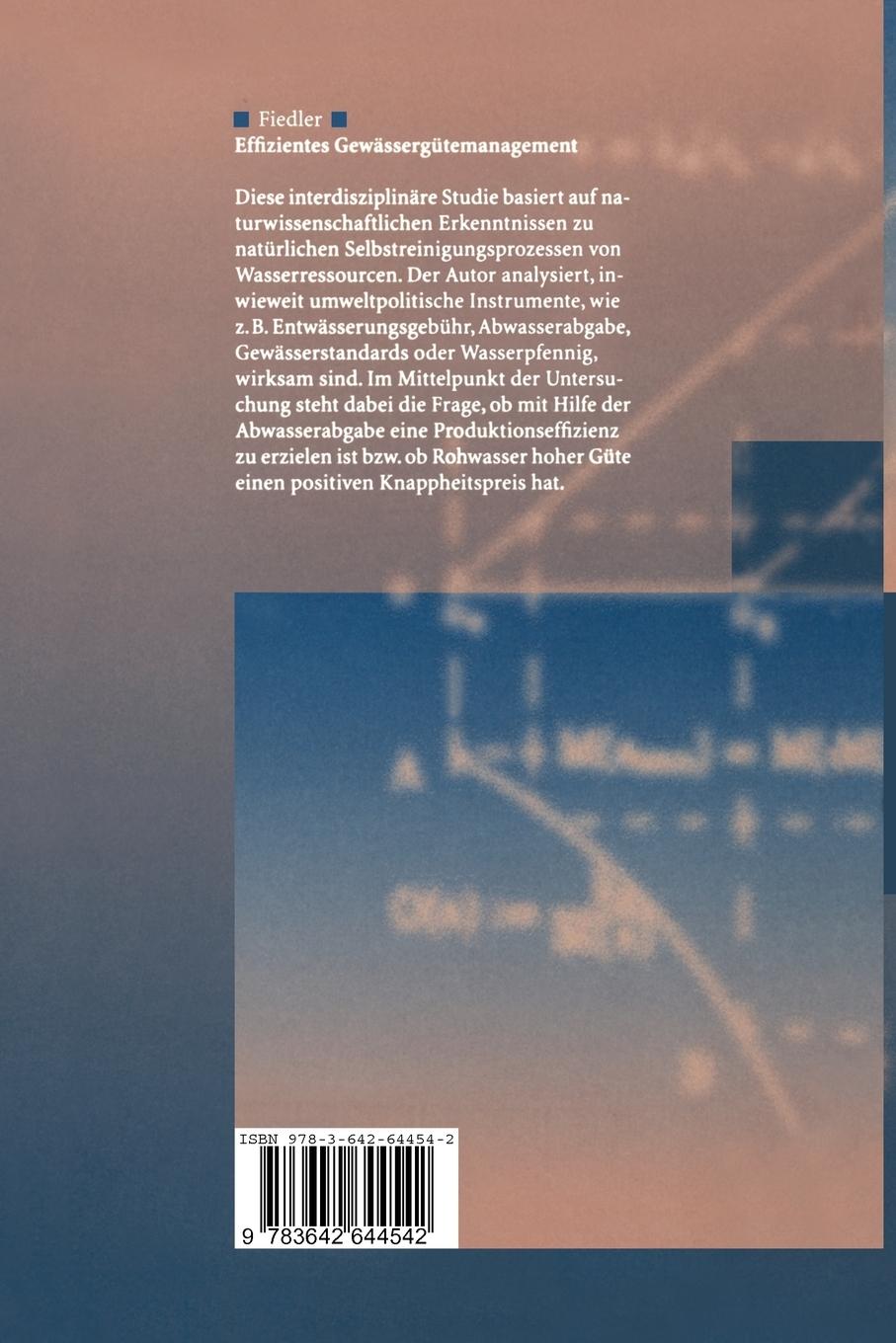 Rückseitencover Effizientes Gewässergütemanagement