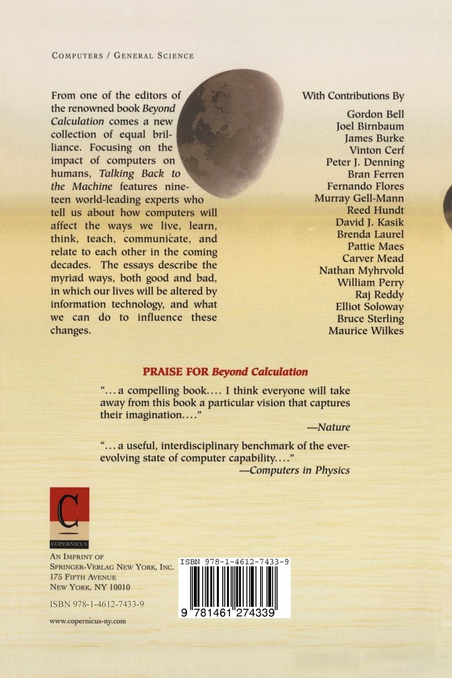 Rückseitencover Talking Back to the Machine